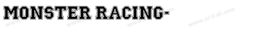 MONSTER RACING字体转换